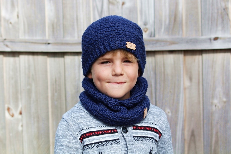 Crochet Scarf and Cowl Pattern for men Ripple image 2