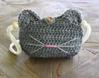 Crochet Cat Bag Pattern Crochet cat purse