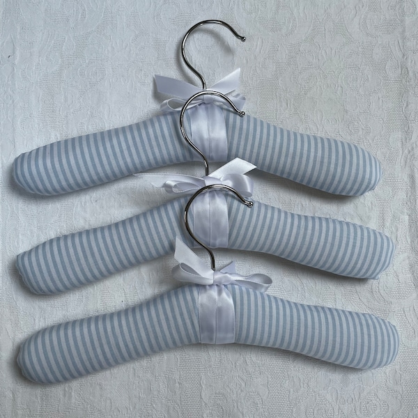 Blue Padded Clothes Hanger for Baby or Child
