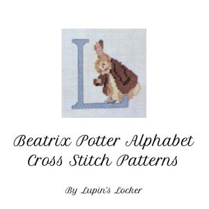 Beatrix Potter Cross Stitch initials alphabet download pdf