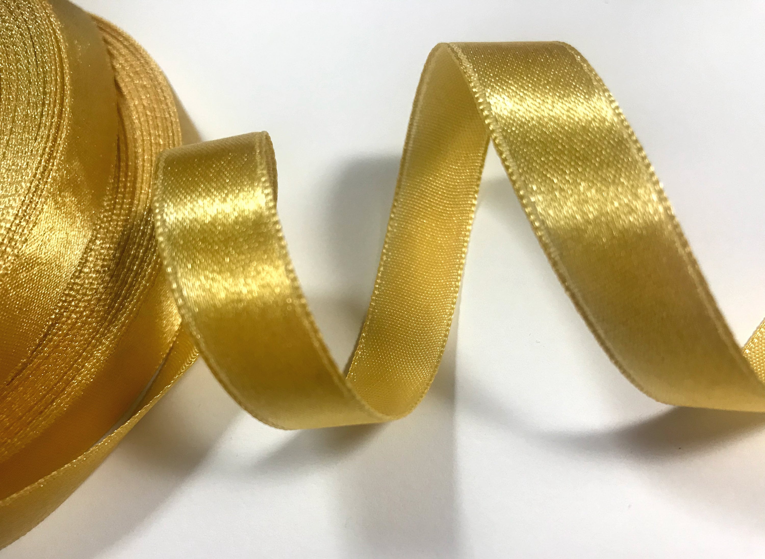 Light Gold Satin Ribbon/ Wedding & Christmas Halloween | Etsy