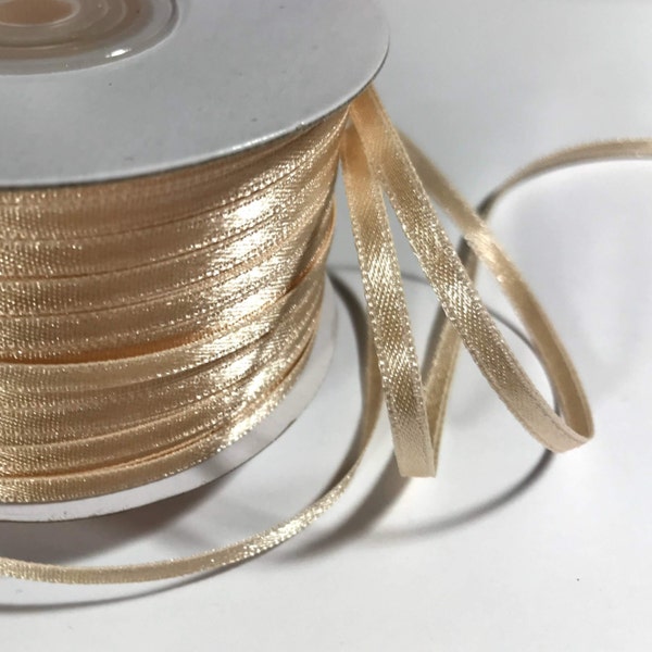 Champagne Wired Ribbon - Etsy