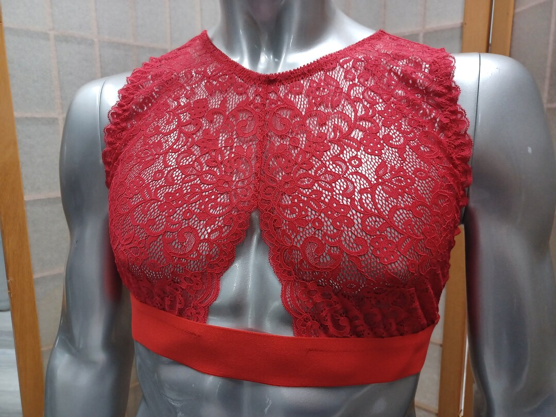 Damen Babydoll Nachtkleid – Durchsichtiger Tüll, Spitze, Tiefem V-Ausschnitt, Verführerische Nachtwäsche