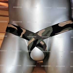 Sling Thong Camouflage Cockstrap ouvert Push Up Briefs Men Toy Gay camouflage army colors available in sizes S, M, L, XL