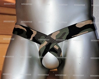 Sling Thong Camouflage Cockstrap ouvert Push Up Briefs Men Toy Gay camouflage army colors available in sizes S, M, L, XL