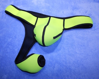 Men's Lingerie Lingerie Lasso-String Neon Yellow G-Sting sexy Clubwear Gay Toy 3 mm Neoprene New Unique