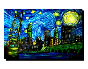 Cleveland Starry Night - GRA Gallery