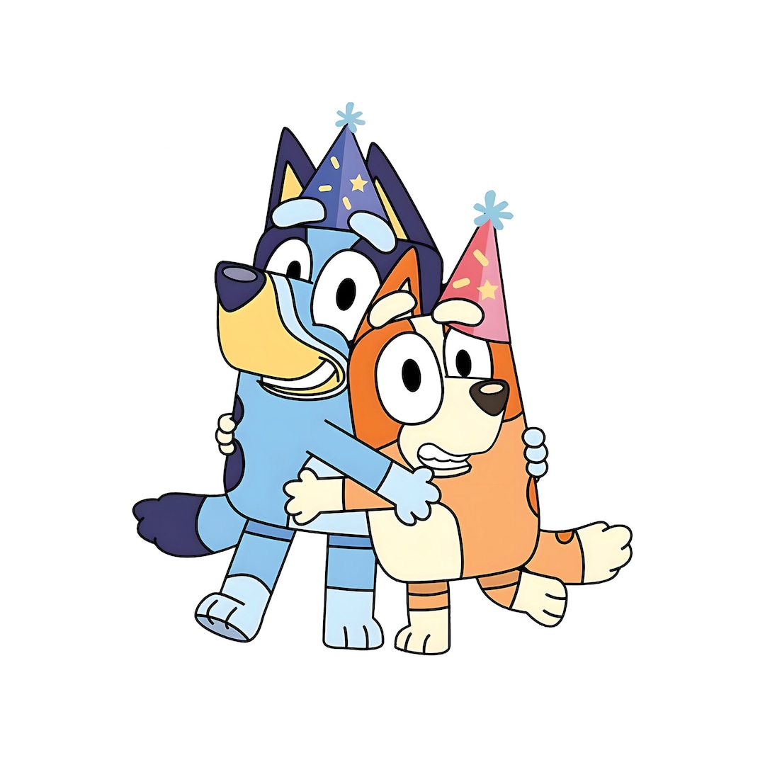 Joyeux anniversaire Bluey png, Bluey Friends png, Bluey png, Bluey ...