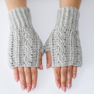 Guantes sin dedos, manoplas sin dedos, calentadores de brazos, guantes de mujer, guantes de invierno, guantes de punto, manoplas sin dedos, guantes largos, guantes de lana