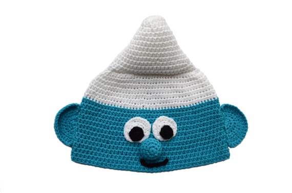 crochet smurf hat