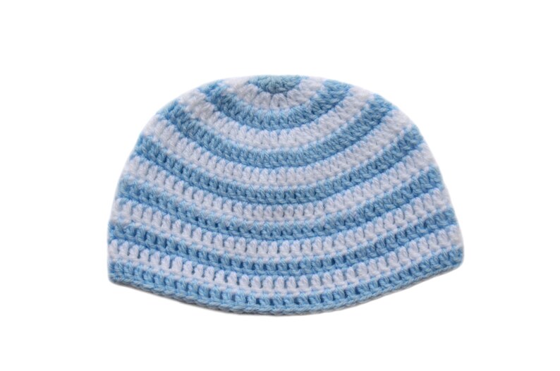Crochet Baby Boy Hat, Striped Hat, Baby Boy Beanie, Baby Winter Hat
