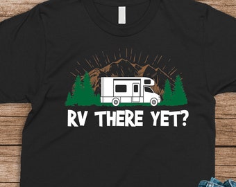 RV There Yet Recreational Vehicle Funny Traveling Mens Tank Top Sleeveless Shirt