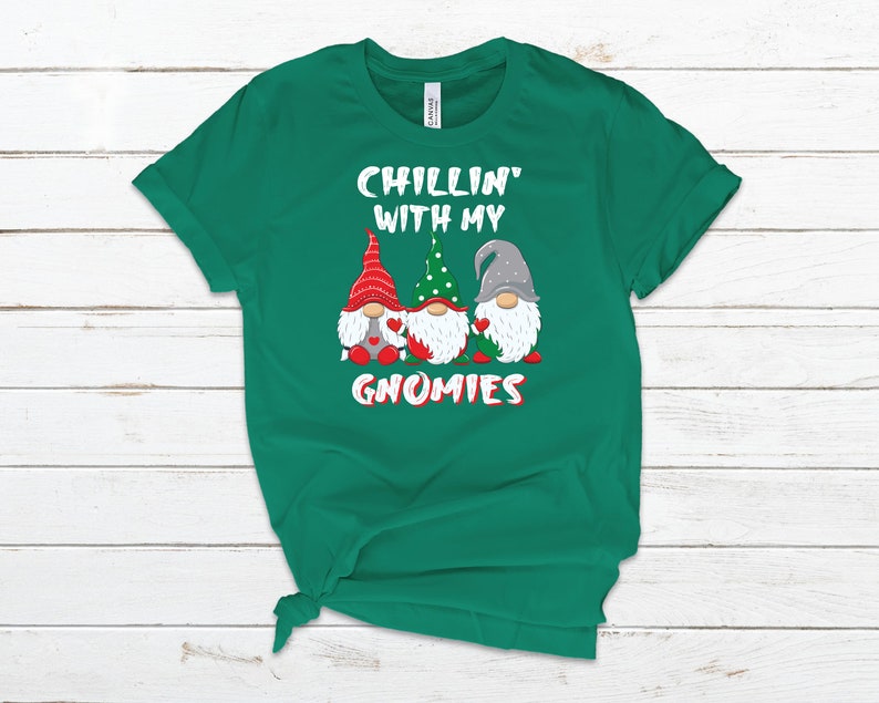 Chilling With my Gnomies Shirt Gnome Hoodie Gnome Sweatshirt image 2