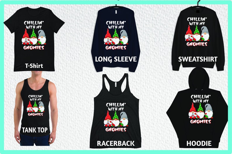 Chilling With my Gnomies Shirt Gnome Hoodie Gnome Sweatshirt image 3