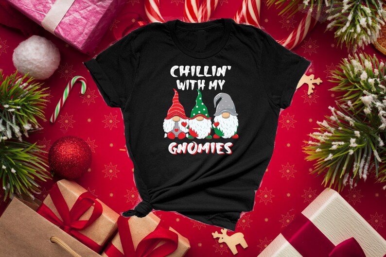 Chilling With my Gnomies Shirt Gnome Hoodie Gnome Sweatshirt image 0