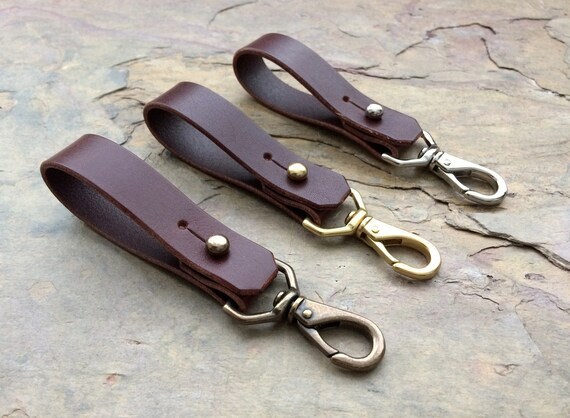 leather belt key chain