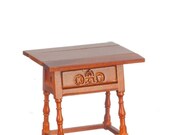 Dollhouse Miniature Elizabethan Drop Leaf Table JJ07011WN