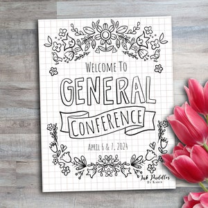 Instant Digital Download General Conference Notes / BUJO Bundle image 1