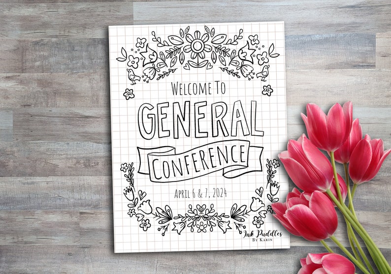 Instant Digital Download General Conference Notes / BUJO Bundle image 1