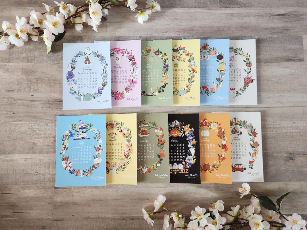 2025 2026 Calendar Clementine Desk Calendar Refill Cards Pick