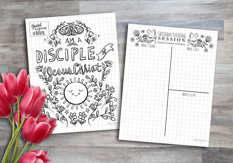 Instant Digital Download General Conference Notes / BUJO Bundle image 6