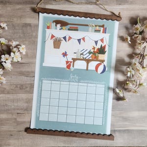 2025 | Kalender 2026 | Dahlia-wandkalender met posterhanger | 11 x 17 | Beginmaand kiezen | Geïllustreerde wandkalender | Cottage Core