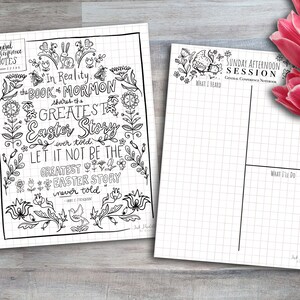 Instant Digital Download General Conference Notes / BUJO Bundle image 8