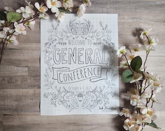 Instant Digital Download | Fall 2025 General Conference Notes | General Conference Packet | Plus Youth Version | YW GC Notes | BUJO Bundle
