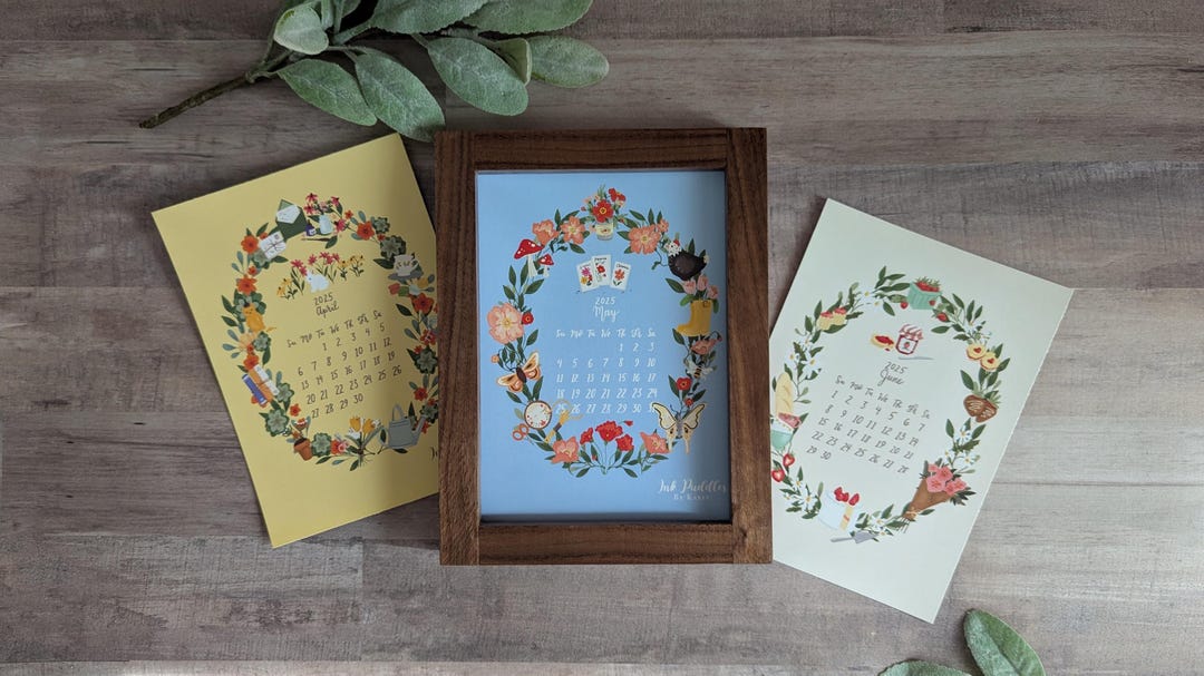 2025 2026 Calendar Clementine Calendar With Frame Pick Start