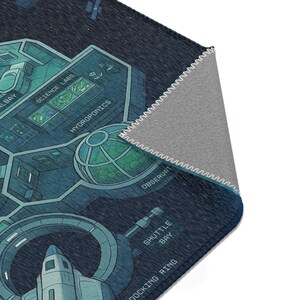 Orbital Space Station Play Mat - Sci-fi Top-down Rug for STEM ...