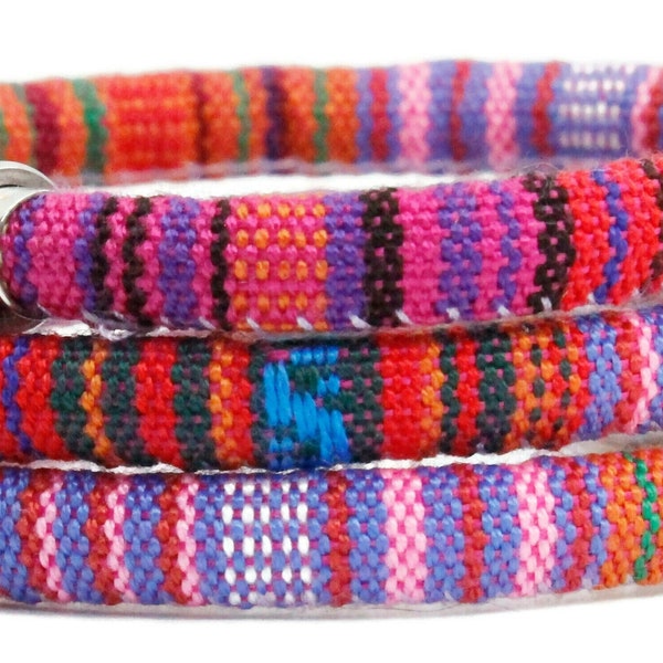 Tutti-Frutti Woven Cotton Bracelet or Anklet | Unisex Bracelet | Unisex Jewelry | Vegan Bohemian Bracelet | Gift For Her