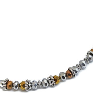 Memory Wire Glass Beaded Choker Necklace | Glass Beaded Jewelry | Great Gift For Her!