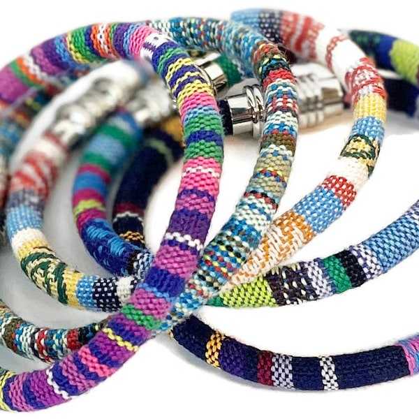 3-Pack Of Woven Cotton Anklets or Bracelets & Save!  | Men's or Women's Bracelet or Anklet| Beach Summer Bracelet | Gifts For All!