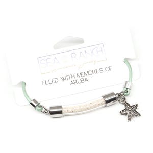 Pulsera de arena de playa de Aruba o Bahamas / Isla de San Salvador / Exuma