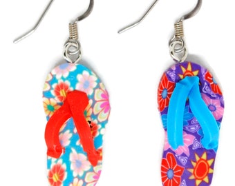 Flip Flop Earrings | Gifts Under 15 | Summer Earrings | Sandals Thongs Shoes Earrings | Summer Earrings | Flip Flop Jewelry | Beach Jewelry