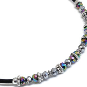 Memory Wire Glass Beaded Choker Necklace | Glass Beaded Jewelry | Great Gift For Her!
