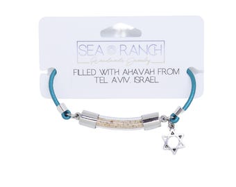 Pulseira de areia da Grécia ou de Israel | Santorini Black, Naxos | Massada, Tel Aviv Gordon Beach Tzuk