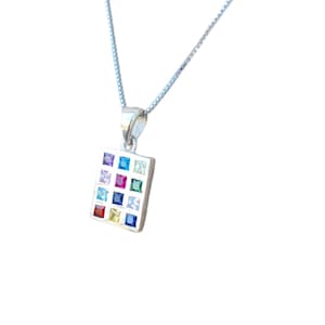Breastplate Hoshen Stones Pendant Silver 925 With Chain