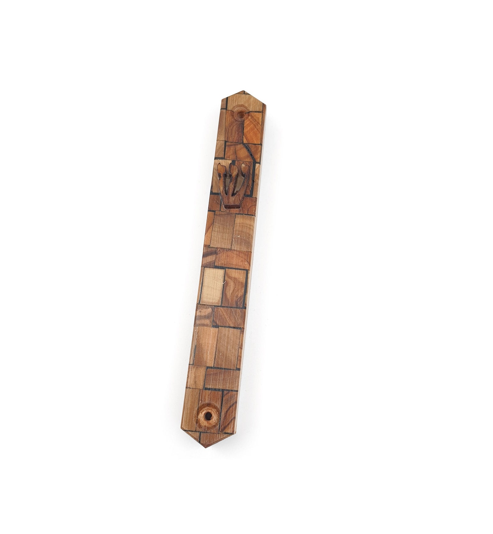 Door Mezuzah Judaica Israel Gift Wood Mosaic Mezuzah Fit for Etsy UK