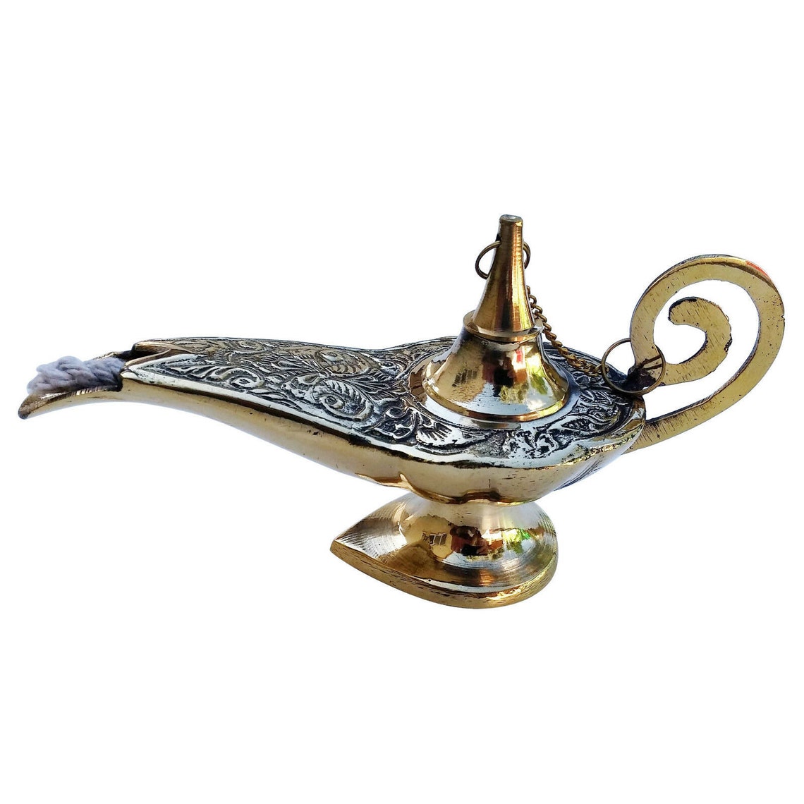 Beautiful Aladdin Oil Lamp made of Brass 6 Inch Length Etsy