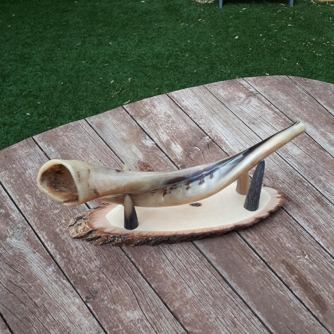 Shofar Stand Holder Ram Horn Shofar Trumpet From Israel Full Etsy