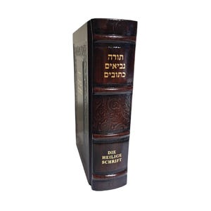 Leder Jüdisches Vollbibelbuch Hebräisch Deutsch Jüdisches Testament Tanach Chumash Torah Buch