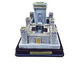 Jerusalem Holy Temple Replica, Medium Size Great Judaica Gift From Israel