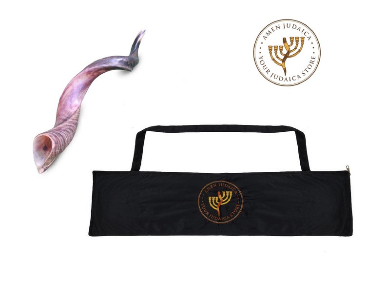 Amen Judaica Kudu Horn Shofar Half Polished Plus Bag Made in Etsy