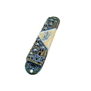 Mezuzah Case - Jerusalem Design Door Mezuza For 7 cm Scroll
