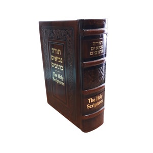 Leder Jüdisches Vollbibelbuch Hebräisch Englisch Jüdisches Testament Tanach Chumash Torah Buch