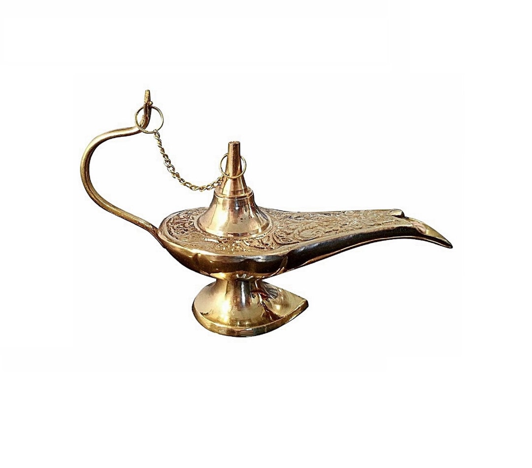 Aladdin Oil Lamp ,made of Brass 16 Cm 6.2 Inch Etsy