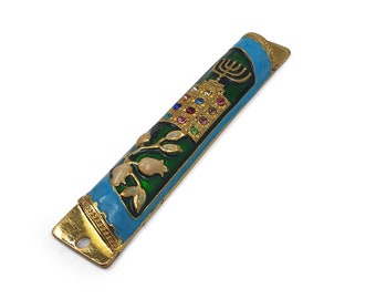 Mezuzah Case - Door Mezuza For 10 cm Scroll with enamel