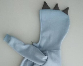 Blue Dinosaur Hoodie: Toddler Dino Costume, Halloween kids dress up