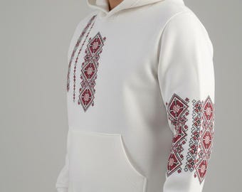 Ukrainian Hoodie With Embroidery, Ukraine Sweatshirt Vyshyvanka, Unisex Hoodies, Sweater For Women from Ukraine